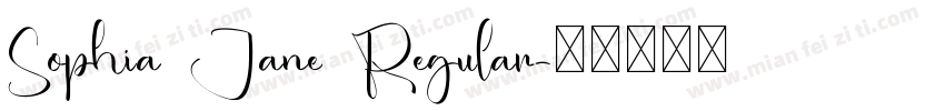 Sophia Jane Regular字体转换